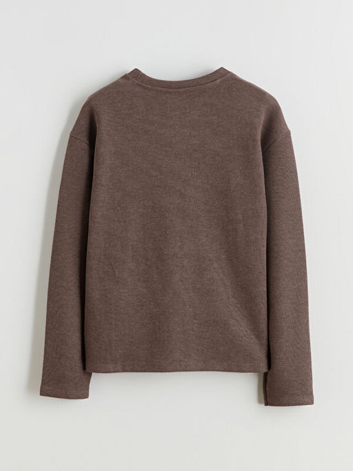 Bisiklet Yaka K?z ?ocuk Sweatshirt