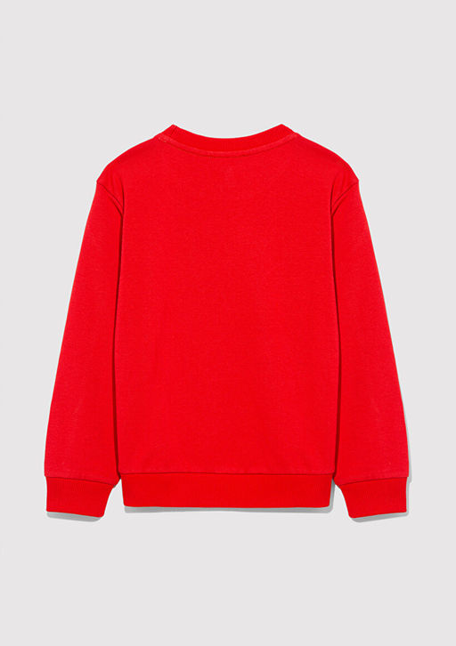 Mavi Logo Bask?l? K?rm?z? Sweatshirt  фото 3