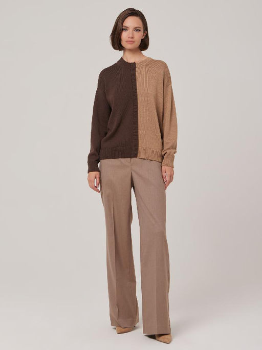 Джемпер женский 1231153010 brown/beige - Eleganzza фото 3