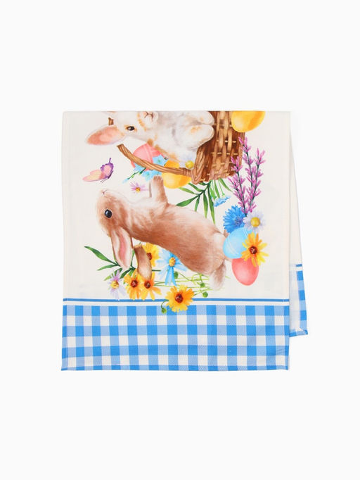 Дорожка пасхальная на стол Этель Зайчики 30?70 см, 100% хлопок, саржа 190 г/м?
