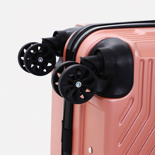 Чемодан малый 20, отдел на молнии, кодовый замок, цвет розовый - Simaland фото 8