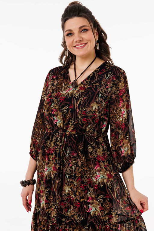 Платье ANELLI 1504 цвет явы  фото 6