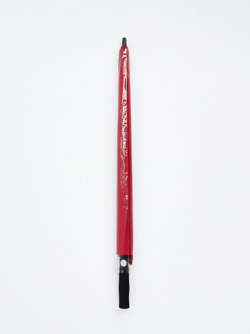 Зонт - трость полуавтоматический «Однотон», эпонж, 8 спиц, R=60/70 см, d=120 см, красный