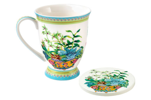 Кружка с подставкой Орхидея, 0,3 л - Maxwell & Williams фото 5