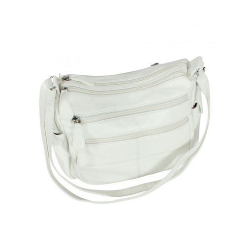 Сумка женская искусственная кожа Guecca-115, 2отд, плечевой ремень, белый SALE 264037