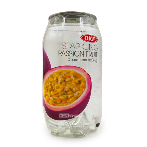 Напиток газированный со вкусом маракуйи Sparkling Passion Fruit OKF, Корея, 350 мл Акция