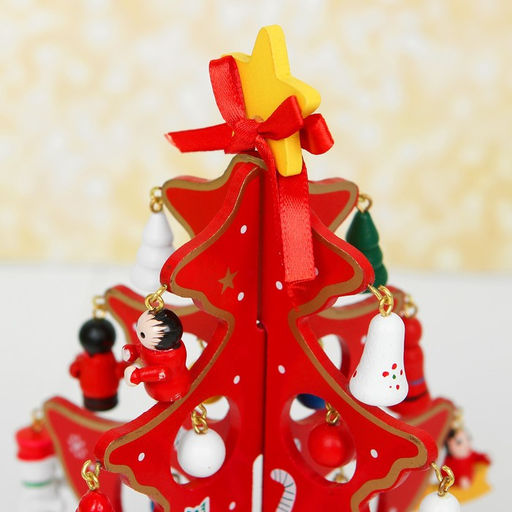 Сувенир Елка на подставке, градиент, цвет микс