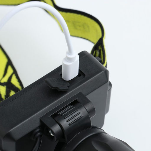 Фонарь налобный аккумуляторный 5 Вт, 1200 мАч, XPE, USB, 3 режима - Simaland фото 4