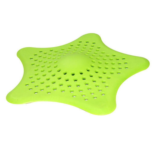 Ситечко-улавливатель волос для ванны 15х15см, силикон DH34-121