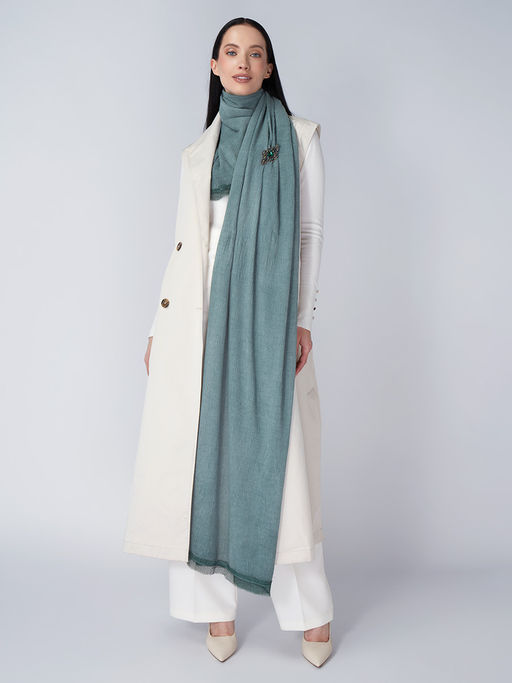 Палантин ВИСКОЗА с ШЕЛКОМ - Tantino фото 12