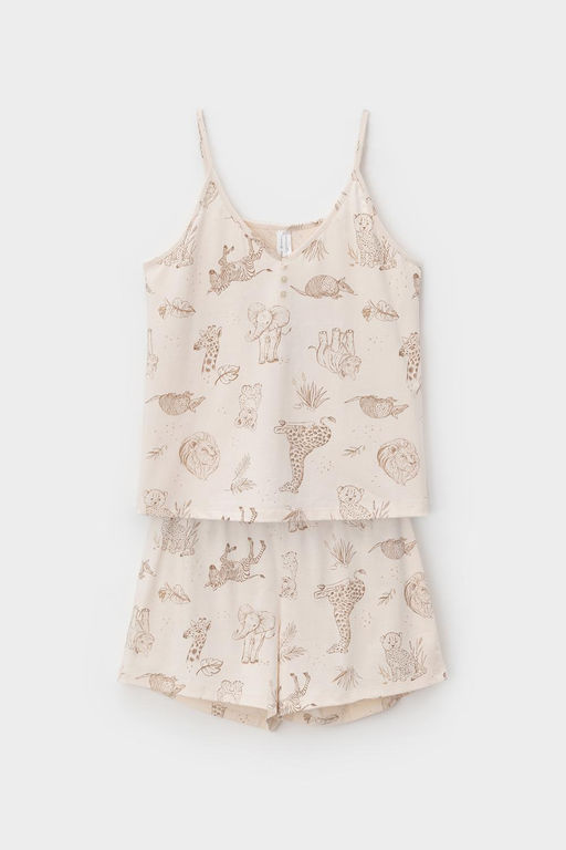 Е 20052/24/сливки,африка пижама жен