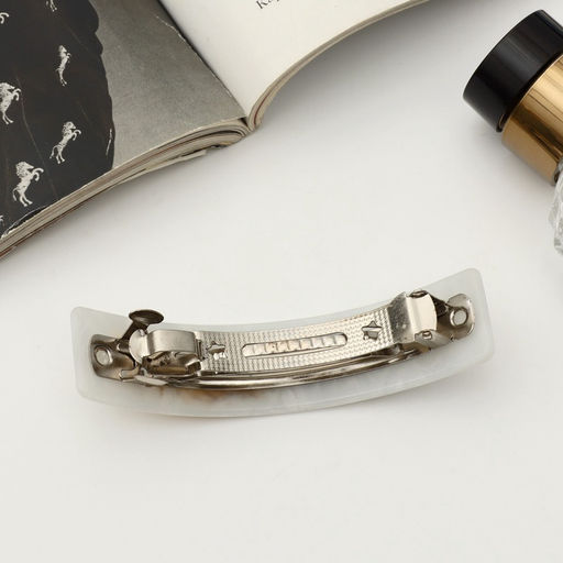 Заколка - автомат для волос «Бэлла», прямоугольник перо, 9 см, МИКС