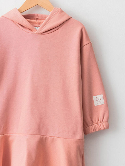 Kap??onlu Basic Uzun Kollu k?z ?ocuk Elbise - Waikiki фото 3