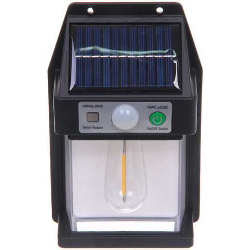 Фонарь садовый "Волшебство ночи" 16*10*4,5 см, на солнечной батарее (свеч., теплый белый) 1 LED, 3 реж., датчик движ.