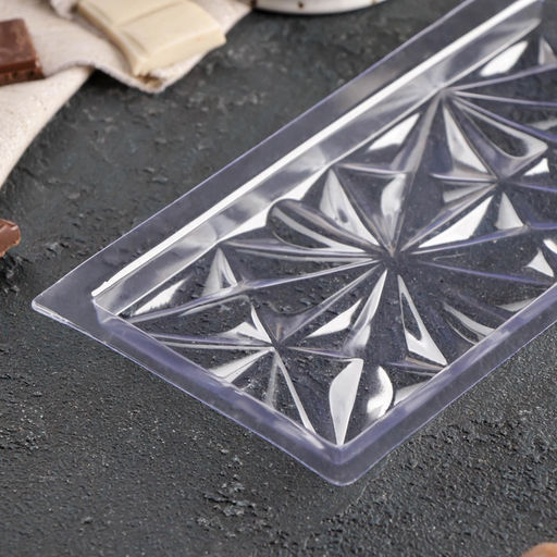 Цена за 2 шт. Форма для шоколада Цветы, пластик, 20.5?10.5?1.5 см, прозрачная - Simaland фото 3