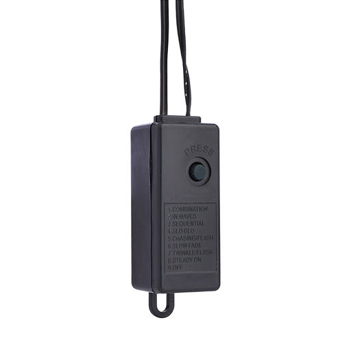 Электрогирлянда Мишура, 3м, 100 ламп, цветная, зеленый провод