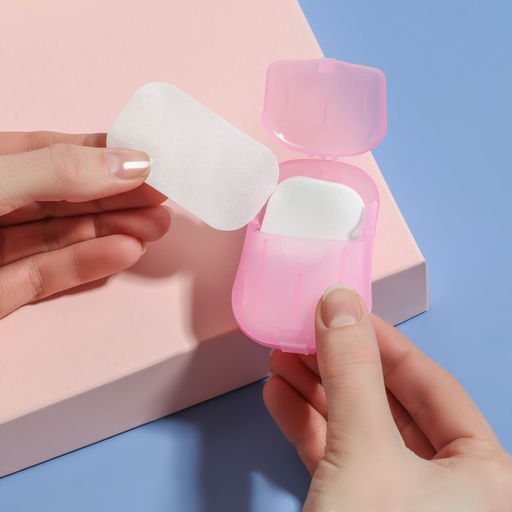 Цена за 6 шт. Мыло листовое, в пластинах, 18 ( 2) шт, в футляре, цвет розовый - Onlitop фото 6