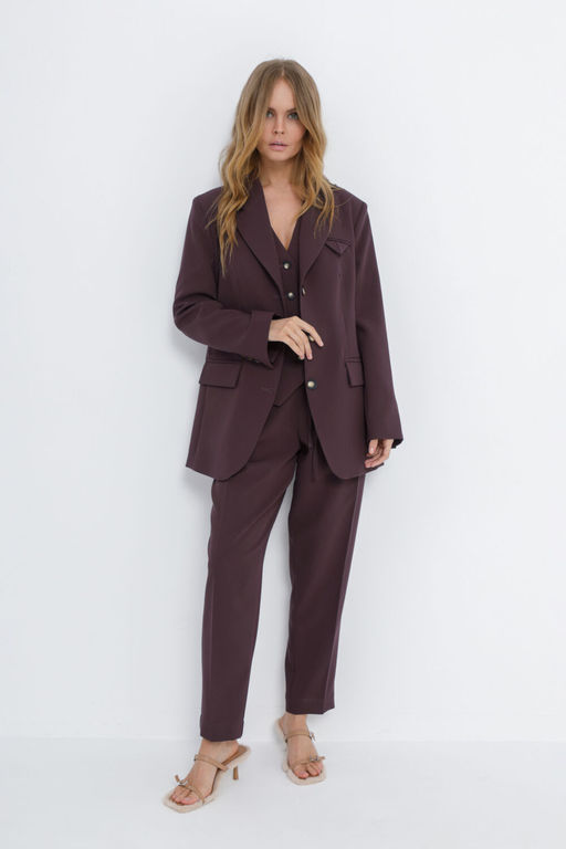 Жакет Pirs 5797 пыльный бургунди фото 5