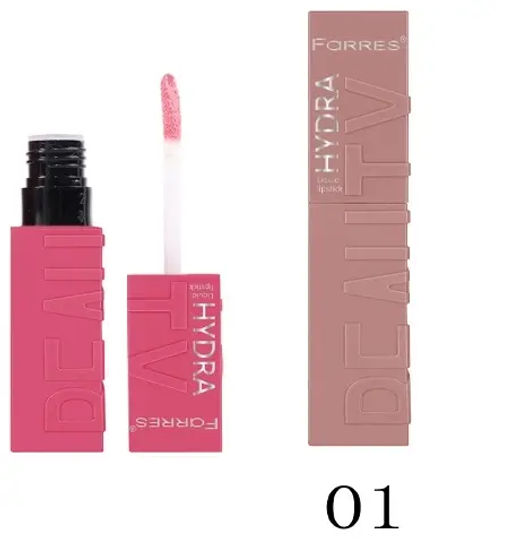 FARRES /7046-01/ Помада жидкая д/губ зеркальный эффект, т.Карамельный нюд. 24