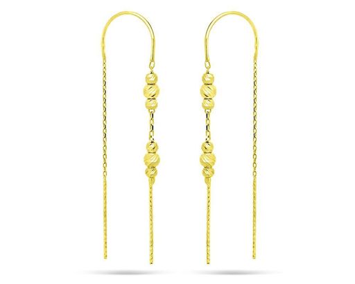 Серьги из серебра без вставки, ТДБ-8712лп