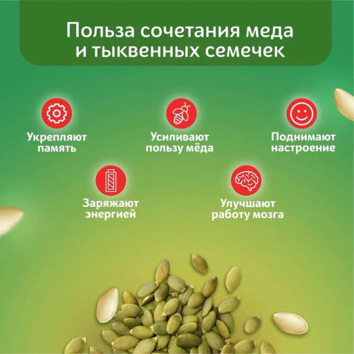 Семечки тыквы в меду - Wellfoods фото 4