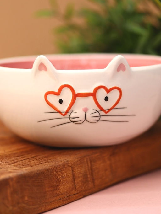 Тарелка керамическая Happy cat, 14х6,6 см