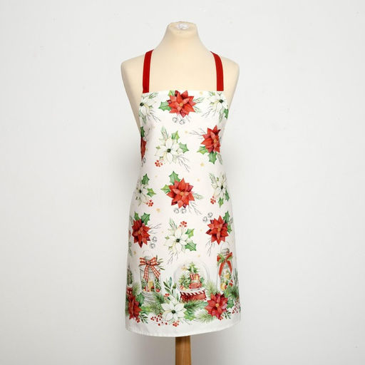 Фартук Этель Christmas red flowers 60х70см, 100% хл, саржа 190 гр/м2  фото 4