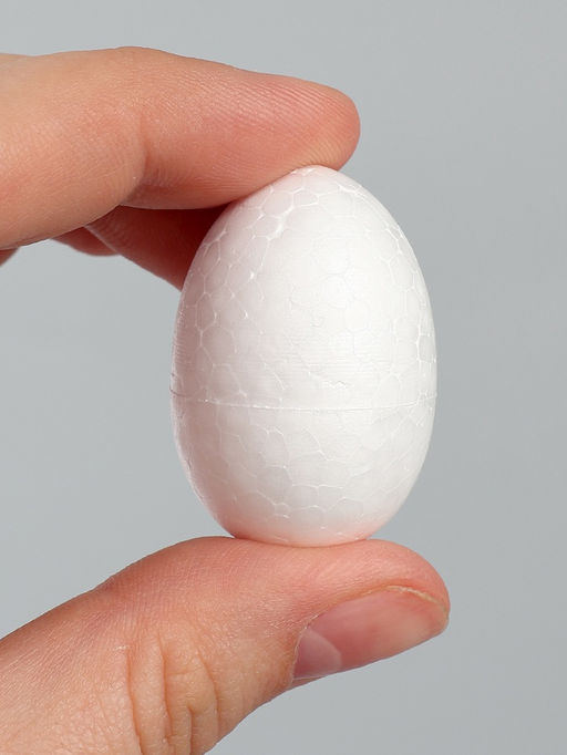 Яйцо из пенопласта (набор 12 шт.), размер 1 шт. 2.5?4