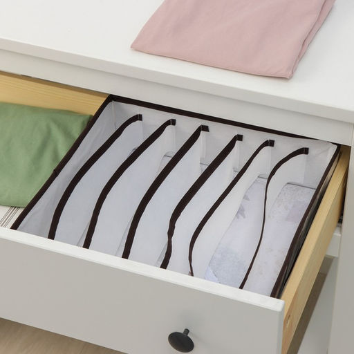 Органайзер для хранения белья Доляна Астра, 7 ячеек, 3430.510 см, коричневый  фото 4