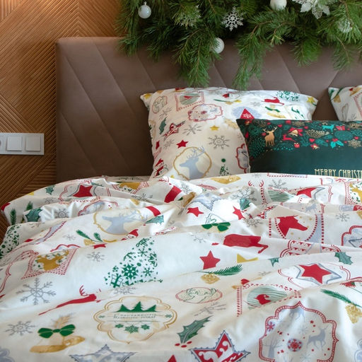 Постельное бельё Этель дуэт Зимний винтаж 143*215 см - 2 шт, 240*220 см, 70*70 см -2 шт  фото 6