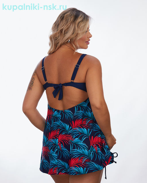 106 Купальник раздельный платье (58-66)