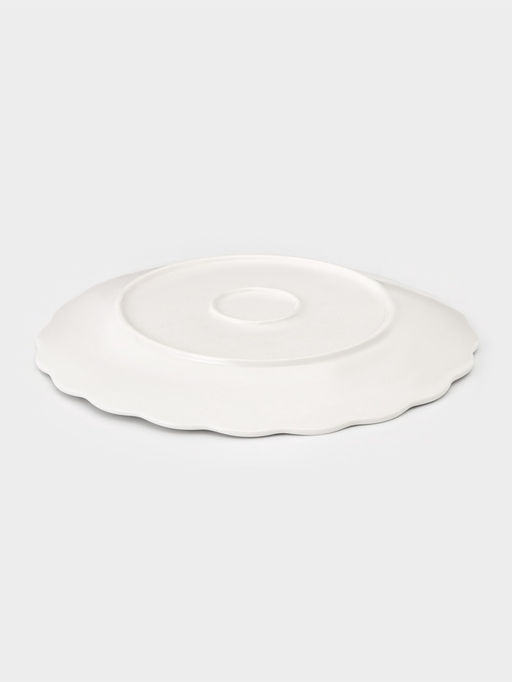 Тарелка Garden rose, d=26 см, фарфор, белая