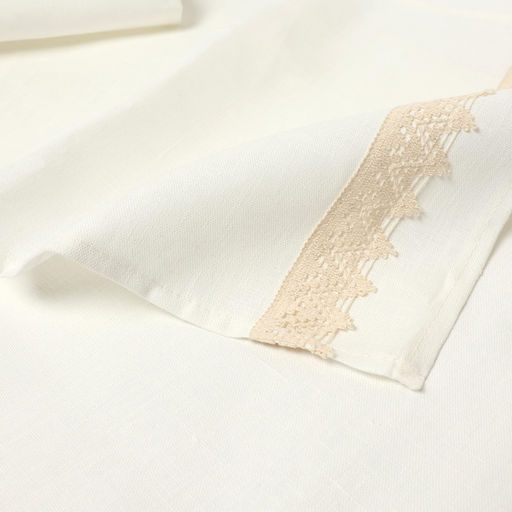 Дорожка на стол «Этель» Kitchen linen, 40×176 см, лён 100%, 240 г/м², белая