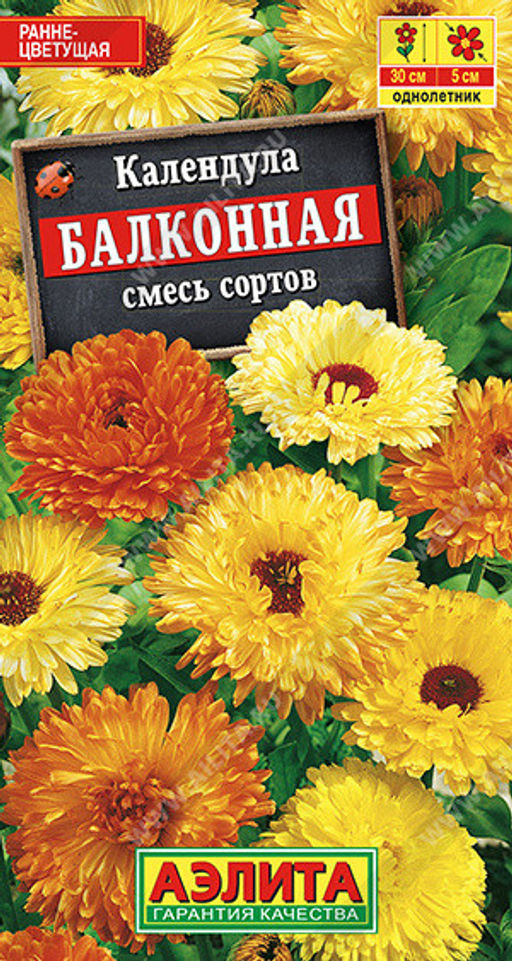 1462A Календула Балконная, смесь сортов 0,5гр