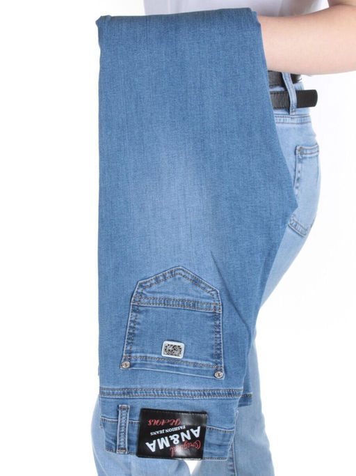 AN-9170 BLUE Джинсы зауженные женские AN&MA - Фабричный китай фото 10