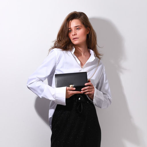 Сумка-клатч на клапане, цвет чёрный - Simaland фото 7