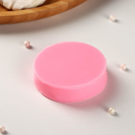 Молд Доляна Пончик с глазурью, силикон, d=6 см, цвет розовый  фото 4