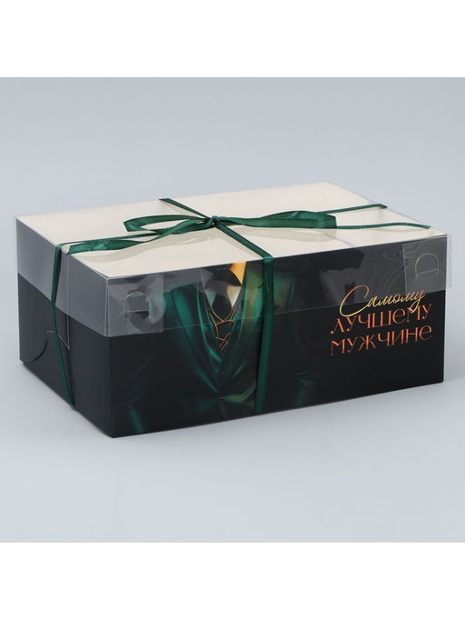 Цена за 5 шт. Коробка для капкейка, кондитерская упаковка, 6 ячеек «Стиль» 23×16×10 см