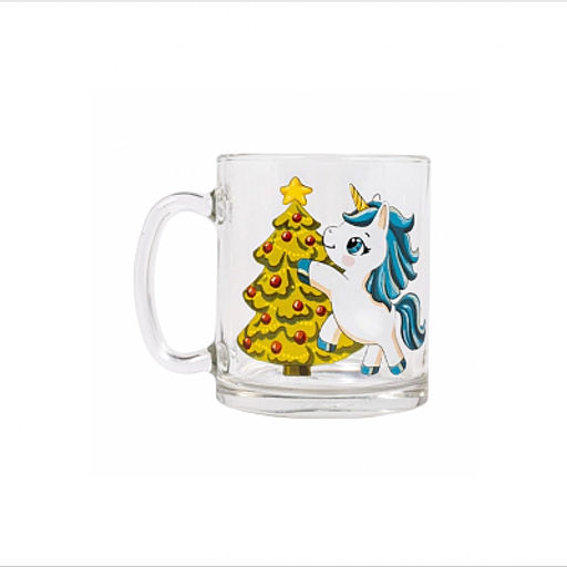 Кружка ЧАЙНАЯ НОВОГОДНИЕ ЕДИНОРОГИ 320мл