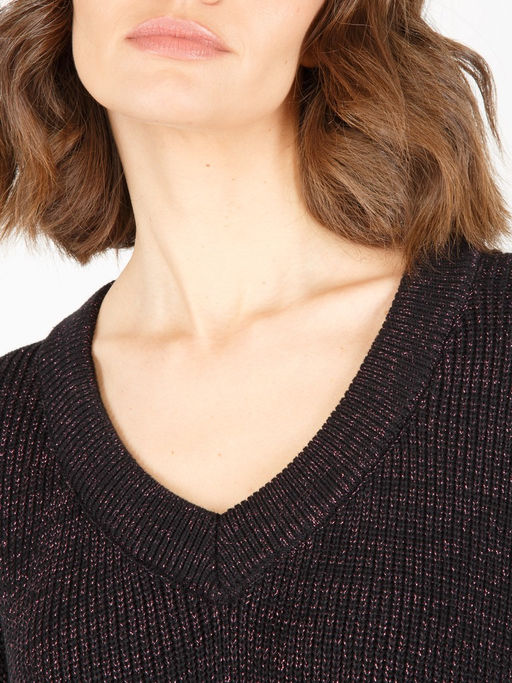 Джемпер женский ZZ-07007 black/fuchsia