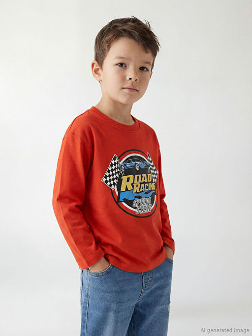 Bask?l? Erkek ?ocuk Ti??rt 3l?