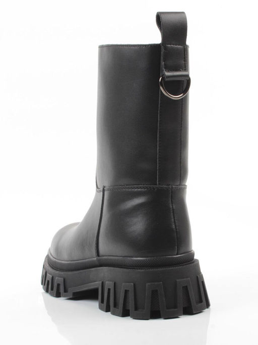04-PAT148-1Z BLACK Ботинки зимние женские (натуральная кожа, 100% шерсть)