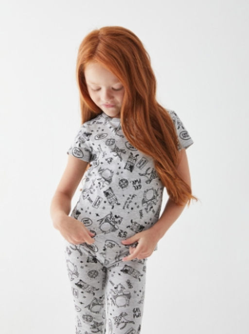 20220510048, Фуфайка (футболка) для девочек Kamilla серый Acoola