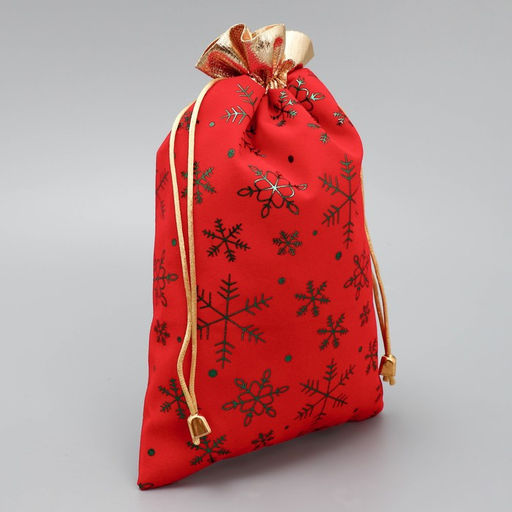 Цена за 5 шт. Мешочек подарочный замша Тепла и Уюта, снежинки, тиснение, 16 24 см +/- 1.5 см - Дарите счастье фото 7