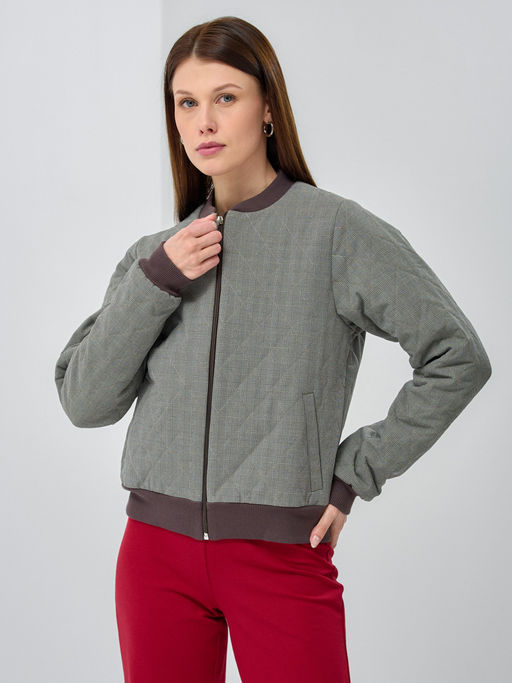 Бомбер стеганый на резинке OD-652-1 - Tantino фото 6