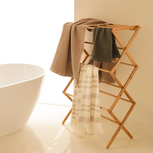 Полотенце вафельное SL HOME: Basic «Саббиа» 90×150 см, хлопок 100%, коричневое