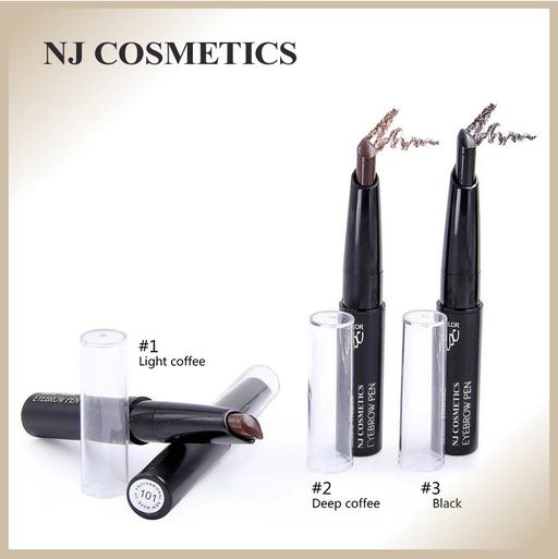 NJ Cosmetics/ Карандаш для бровей, тон 101 light coffe - Sadoer фото 3