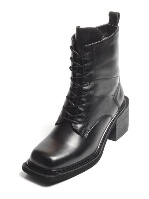 SE21W-2A BLACK Ботинки зимние женские (натуральная кожа, натуральный мех) - Фабричный китай фото 3