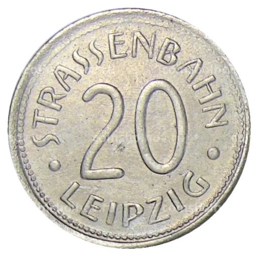 20 пфеннигов 1918 года Транспортный нотгельд Лейпциг