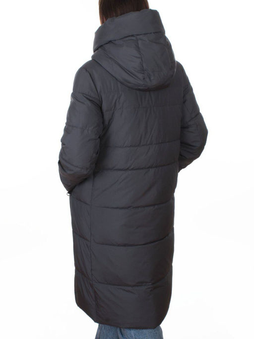 8818 DK. GRAY Пальто зимнее женское (200 гр. холлофайбер)
